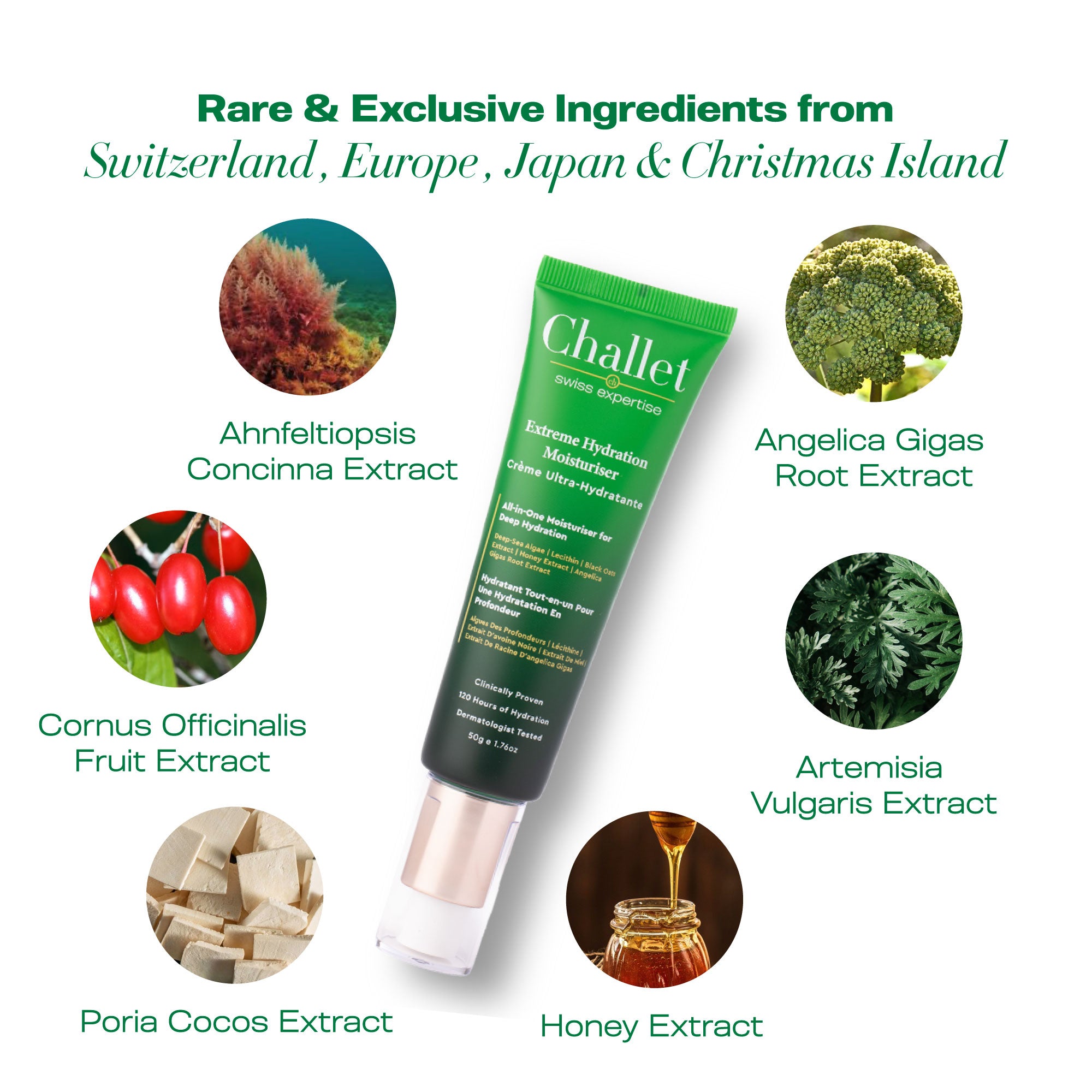 Extreme Hydration Moisturiser- 50 gm- All in one, 12 in 1,Rare Ingredients from Switzerland, Europe& Japan,120 hrs Hydration, Antioxidization, Detoxification, Anti Wrinkles