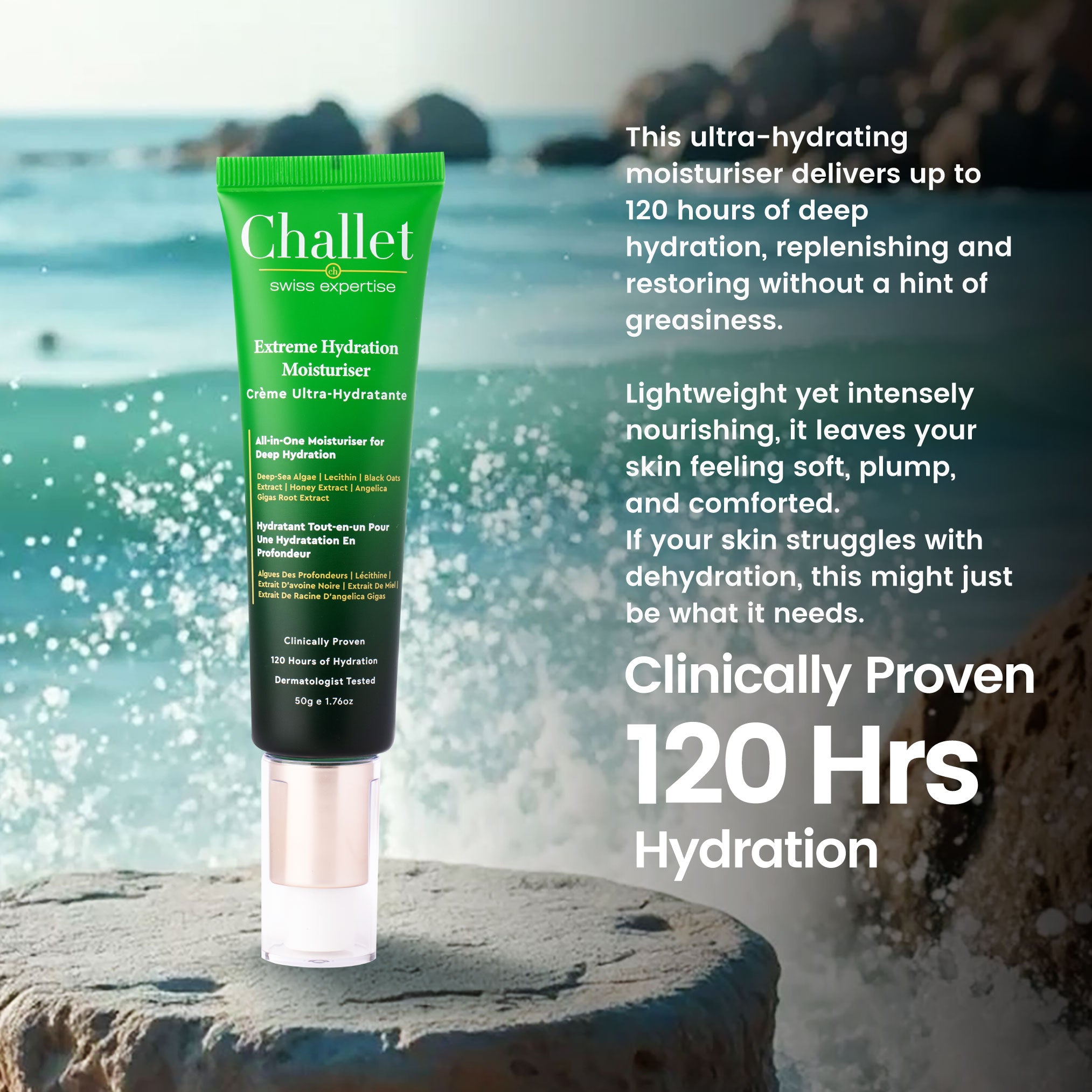 Extreme Hydration Moisturiser- 50 gm- All in one, 12 in 1,Rare Ingredients from Switzerland, Europe& Japan,120 hrs Hydration, Antioxidization, Detoxification, Anti Wrinkles