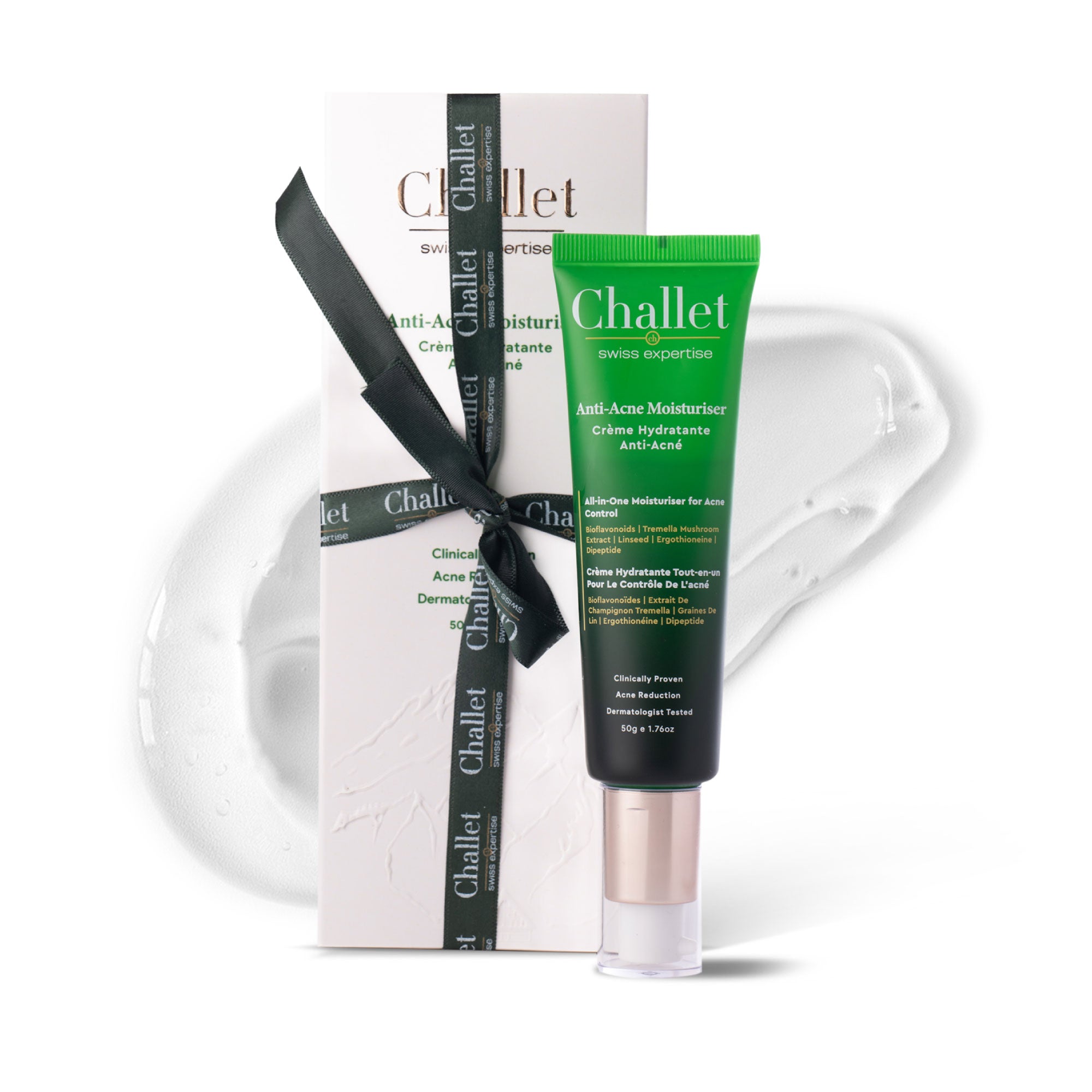 Anti Acne Moisturiser - 50 gm- All in one, 5 in 1, Rare Ingredients from Switzerland, Europe&  Japan, Rejuvenates the Skin Microbiome, improves Skin Firmness & Elasticity