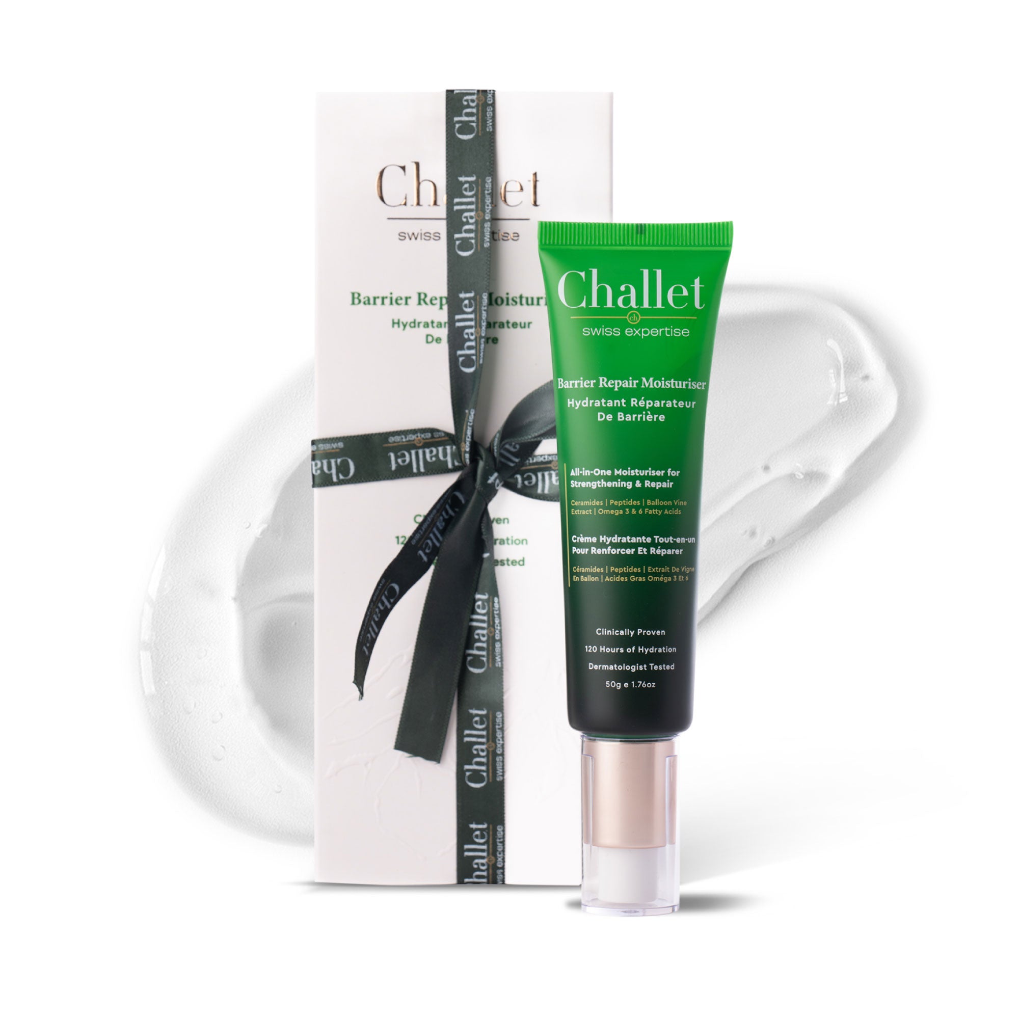 Barrier Repair Moisturiser- 50 gm- All in one, 17 in 1,Rare Ingredients from Switzerland, Europe&  Japan,120 hrs Hydration, 5 Ceramides, 6 Peptides & 6 Active Ingredients