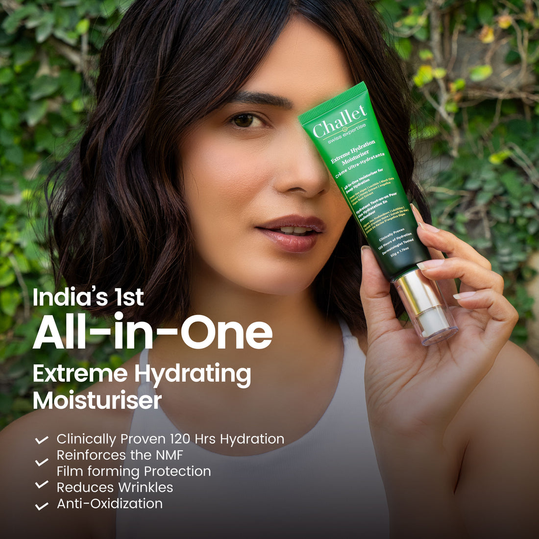 Extreme Hydration Moisturiser- 50 gm- All in one, 12 in 1,Rare Ingredients from Switzerland, Europe&  Japan,120 hrs Hydration, Antioxidization, Detoxification, Anti Wrinkles
